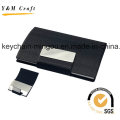 Customized Stainless Steel Genuine Leather Business Card Holder (M05051)